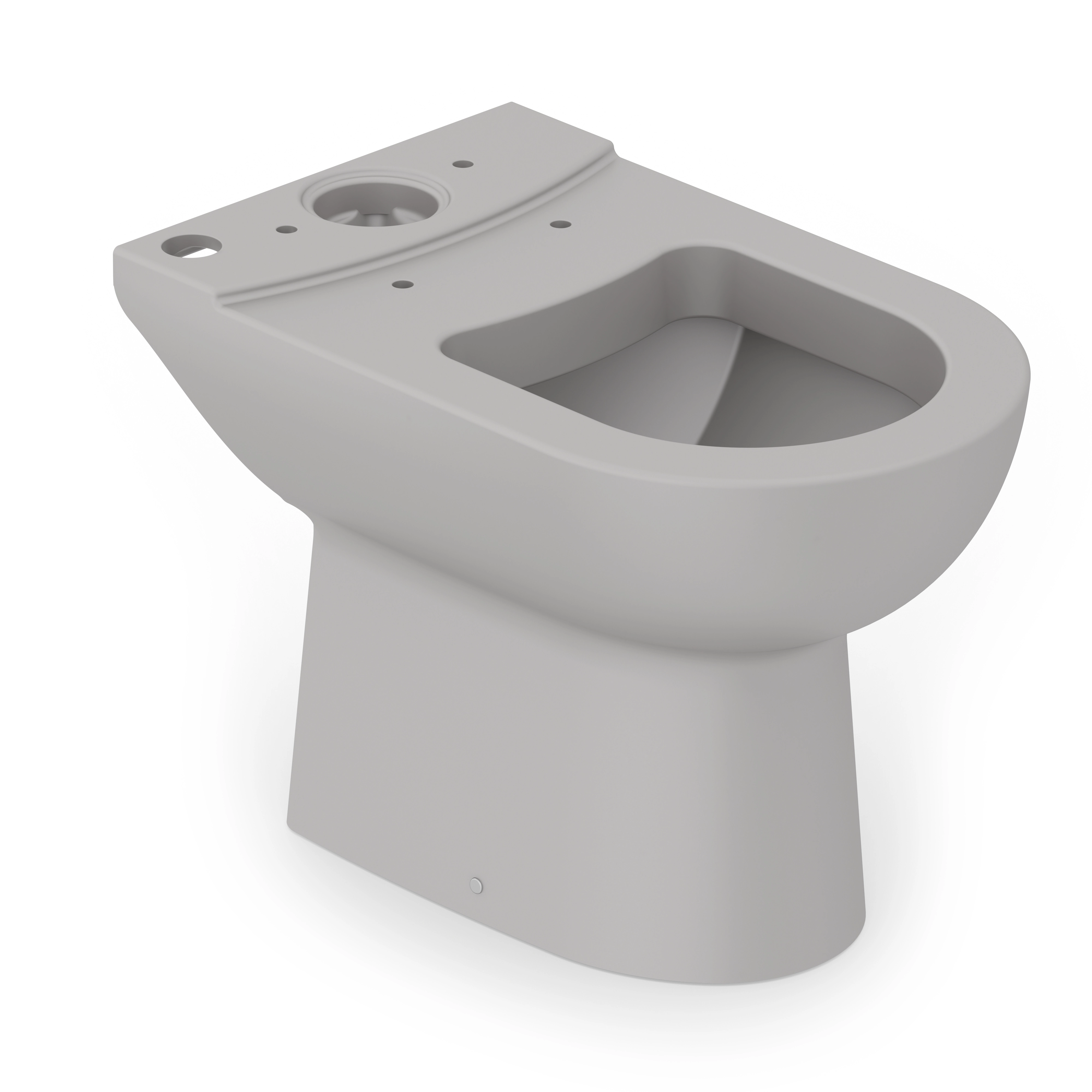 Vaso Sanitário para Caixa Acoplada Saída Vertical Smart Cinza Celite