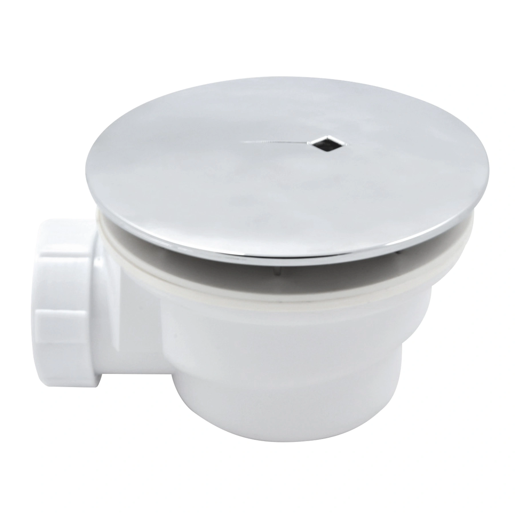 Válvula Piso Box Curta com Saída Horizontal 9cm Cromada Celite