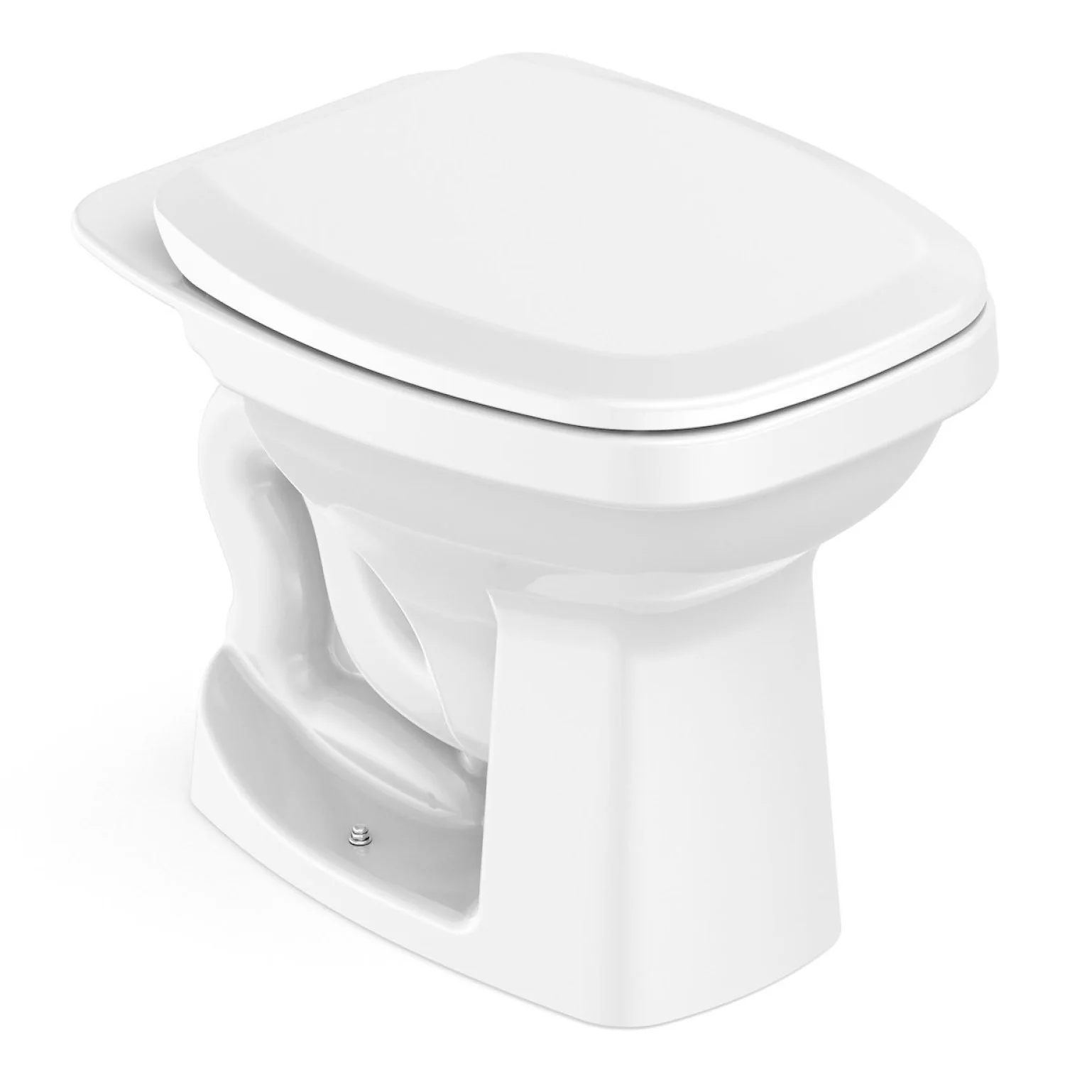 Vaso Sanitário Convencional Com Assento Like Celite Branco Brilhante