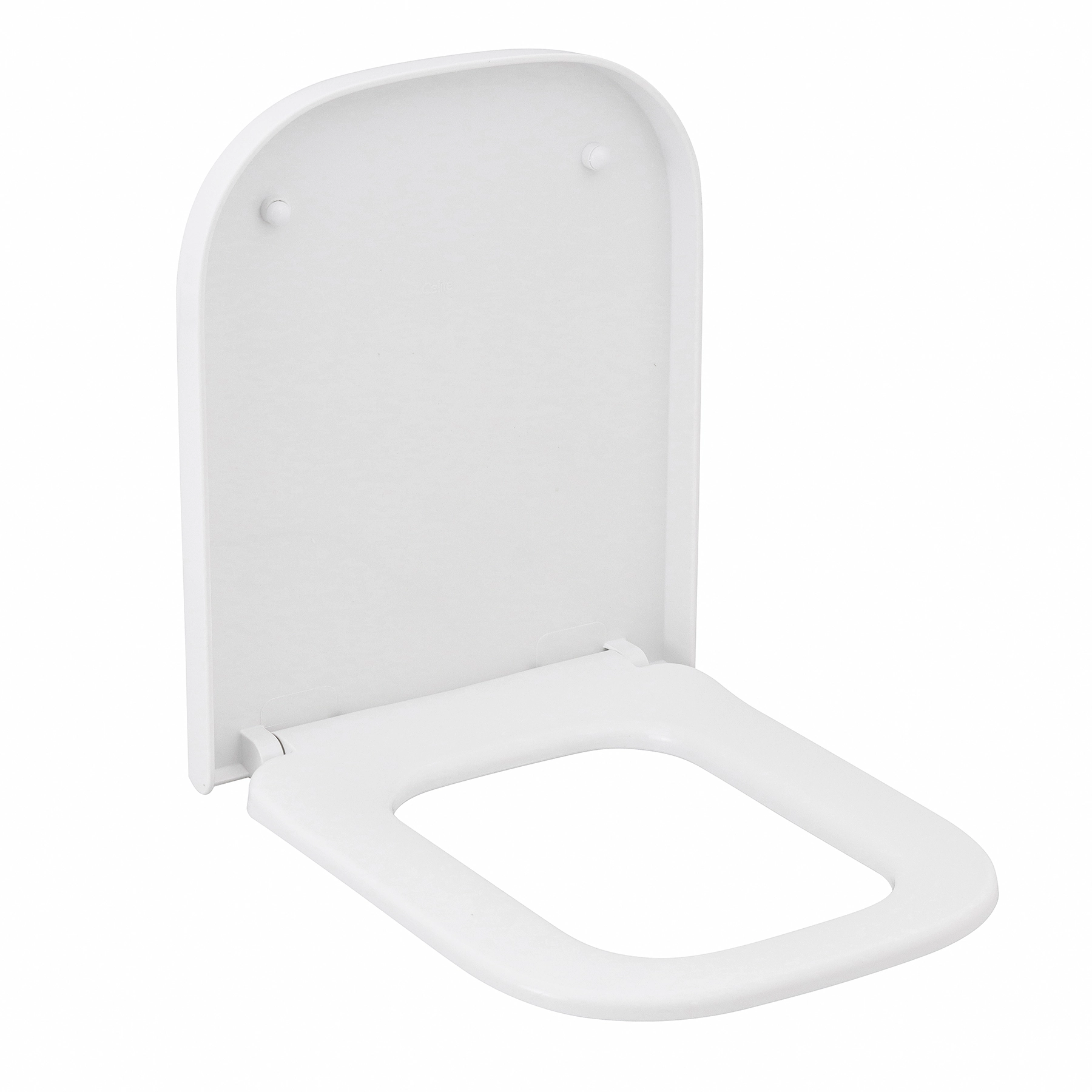 Assento Sanitário Formatos Elite com Soft Close Quadrado Polipropileno Branco Celite