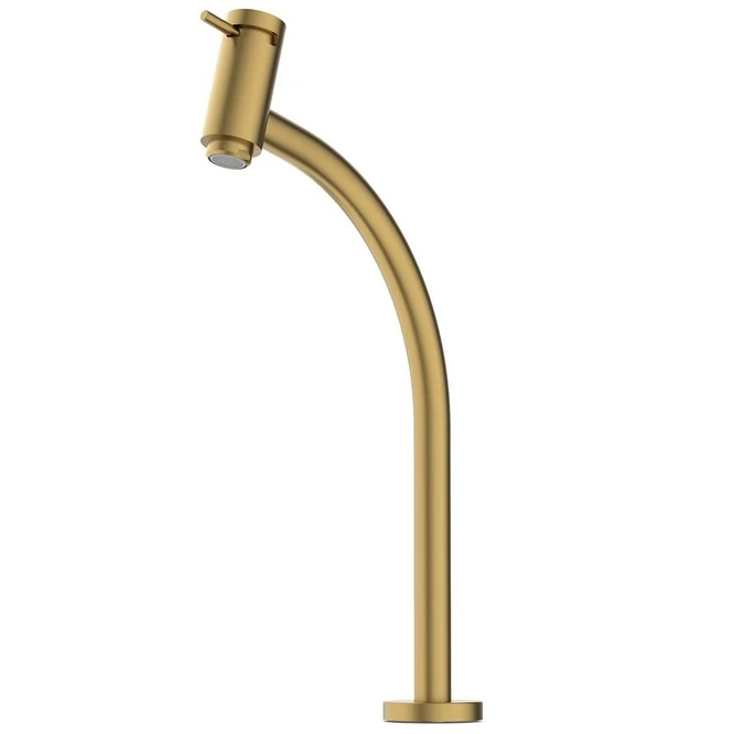 Torneira Para Banheiro Basic Bica Alta Gold Celite