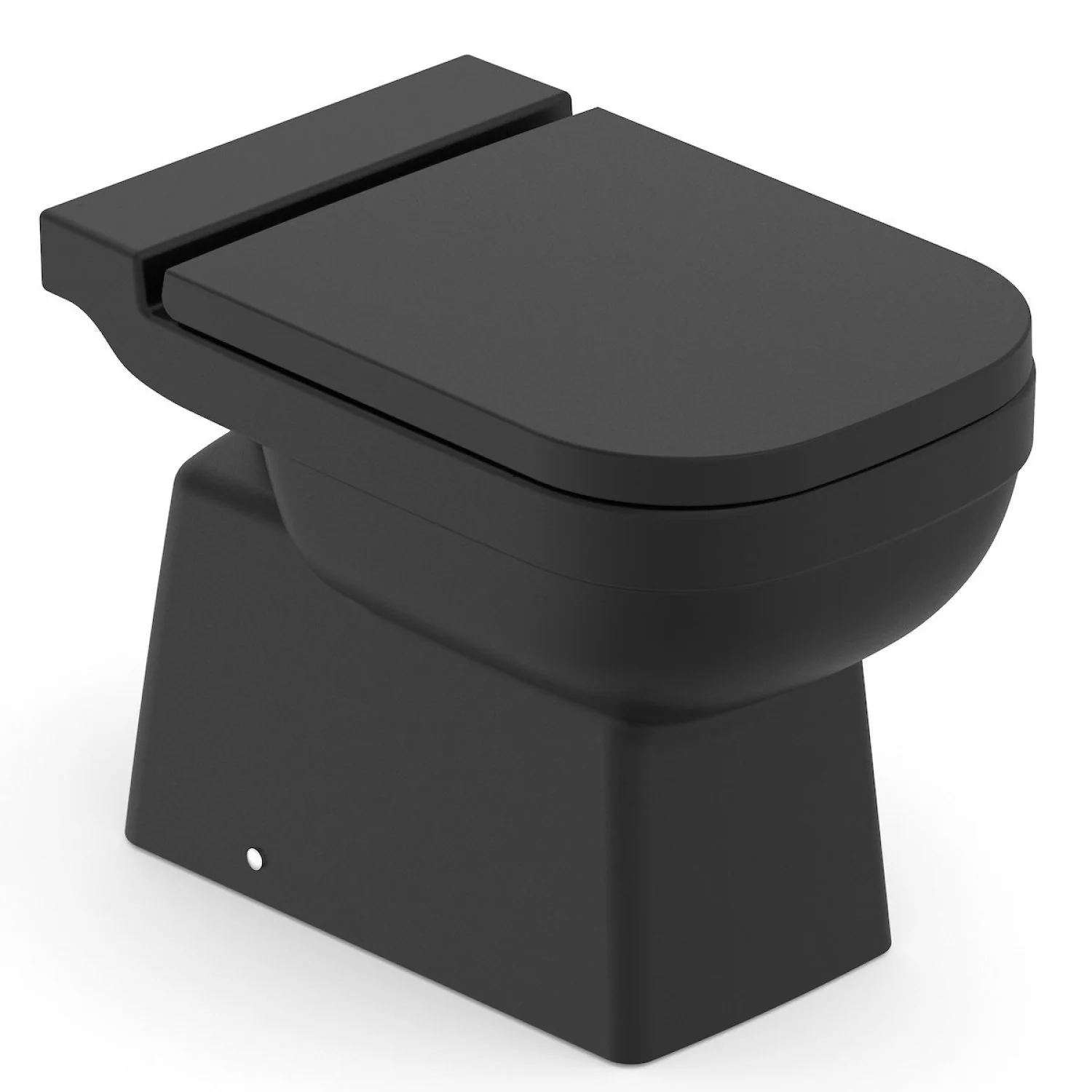 Vaso Sanitário Convencional para Descarga de Parede Saída Vertical Preto Elite Celite