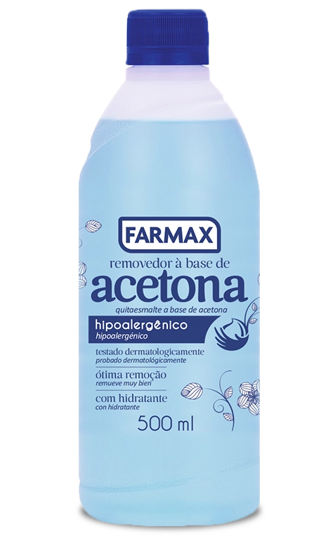 Acetona Farmax Hipoalergênico 500ml