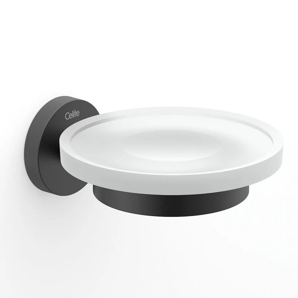 Saboneteira Banheiro Celite New City Preto Matte B5010e70r0