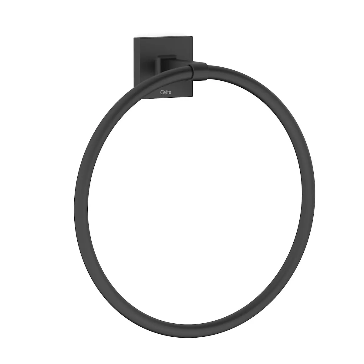 Porta Toalha de Rosto Metal Preto Matte Up Celite