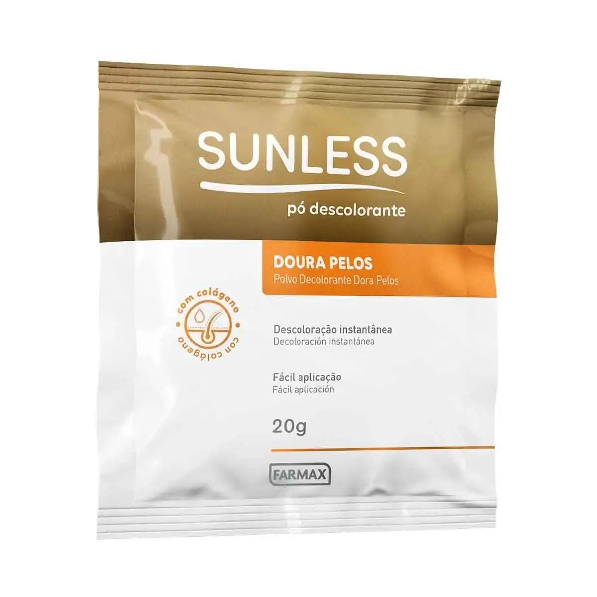 Po Descolorante Sunless Doura Pelos Sache 20g