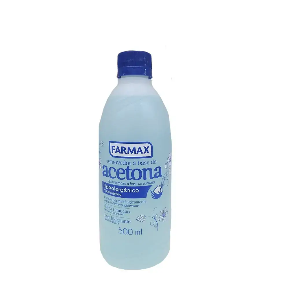 Removedor de Esmalte a Base de Acetona Farmax 500 Ml