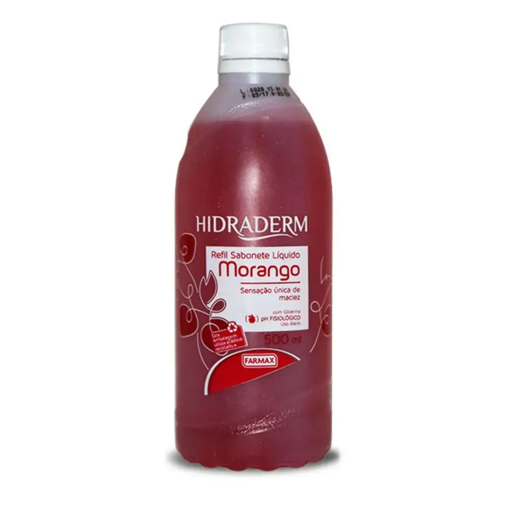 Sabonete.liquido Hidraderm Morango Rf 1x500 Ml