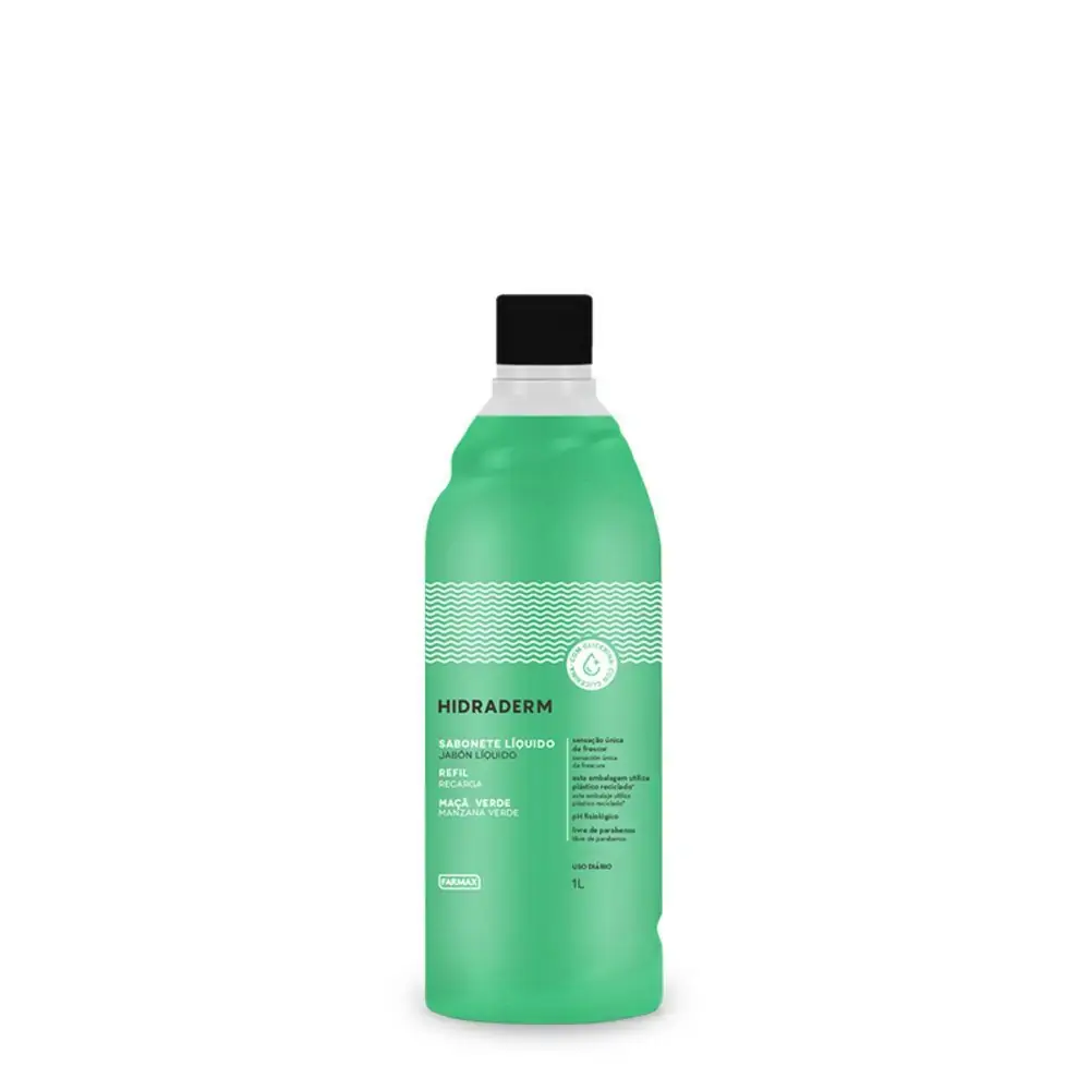 Refil Sabonete Liquido Maça Verde 500ml Farmax