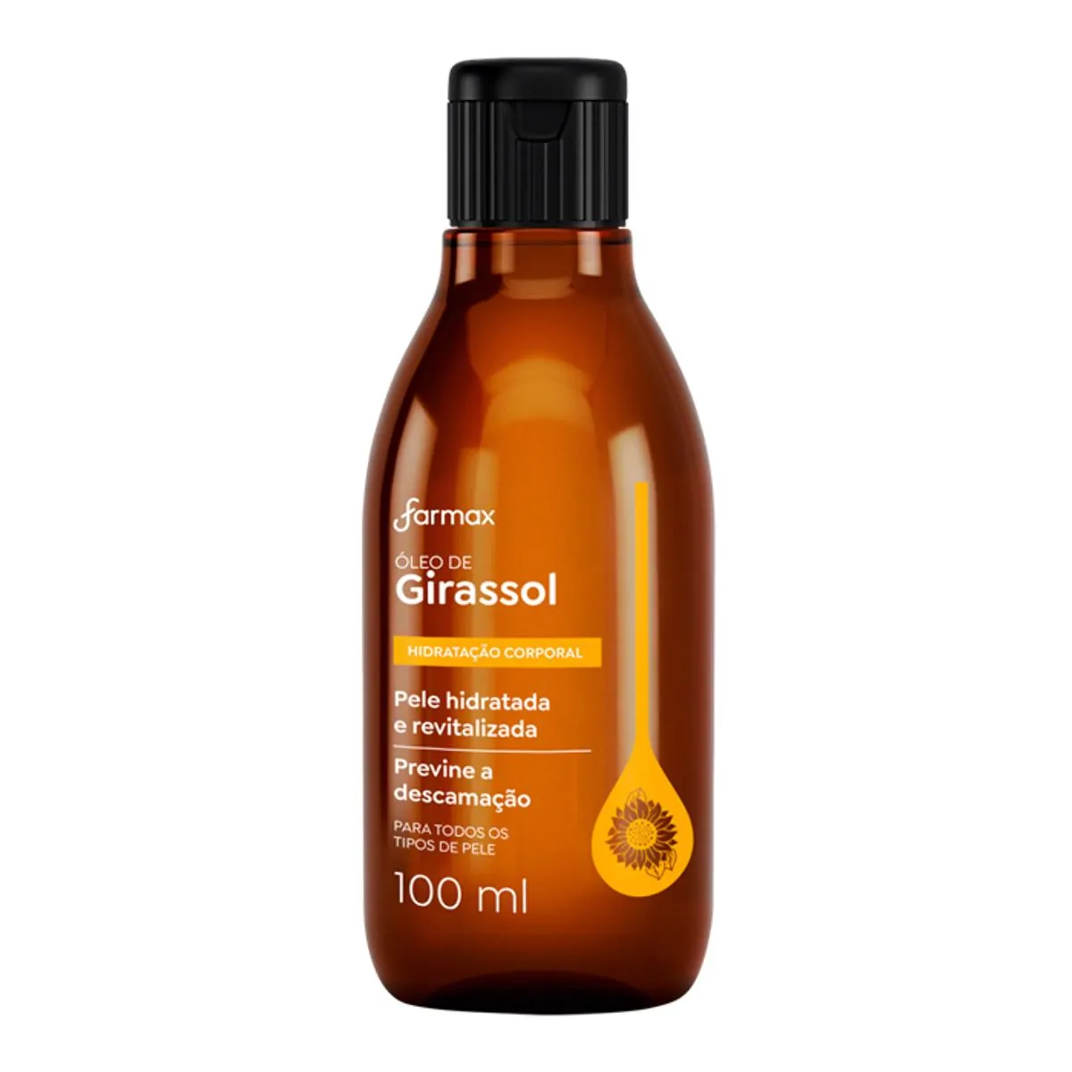 óleo Corporal De Girassol Farmax Frasco 100ml
