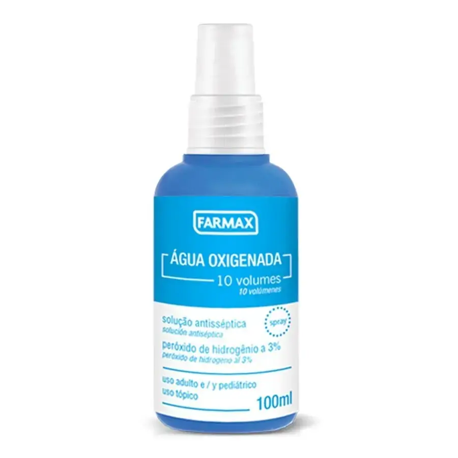 Agua Oxig 10vol Antis Spray Farmax 100ml
