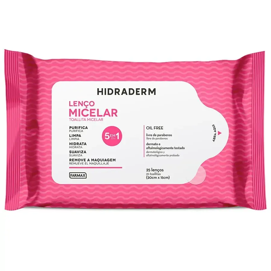 Hidraderm Lenco Micelar 5em1 25un 0175