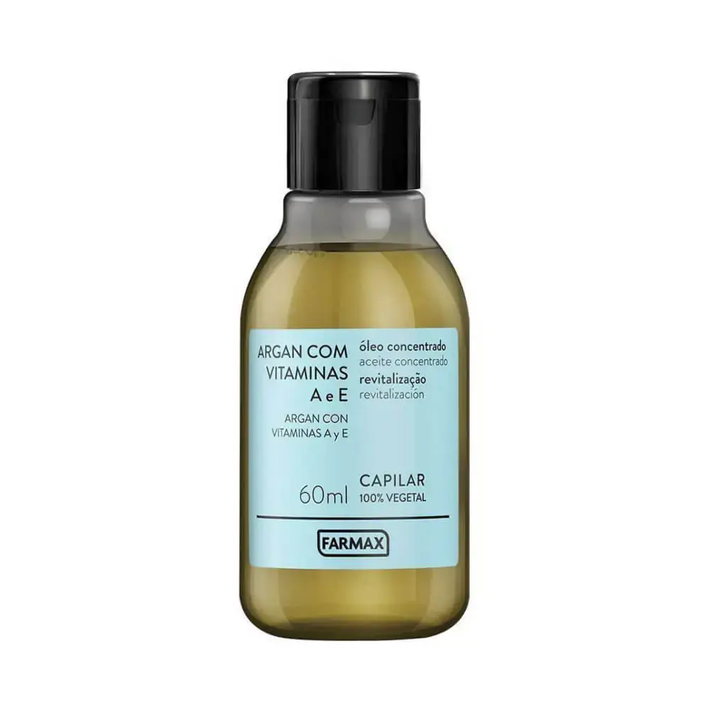Óleo Concentrado De Argan/ Vitamina A e E 60Ml Farmax