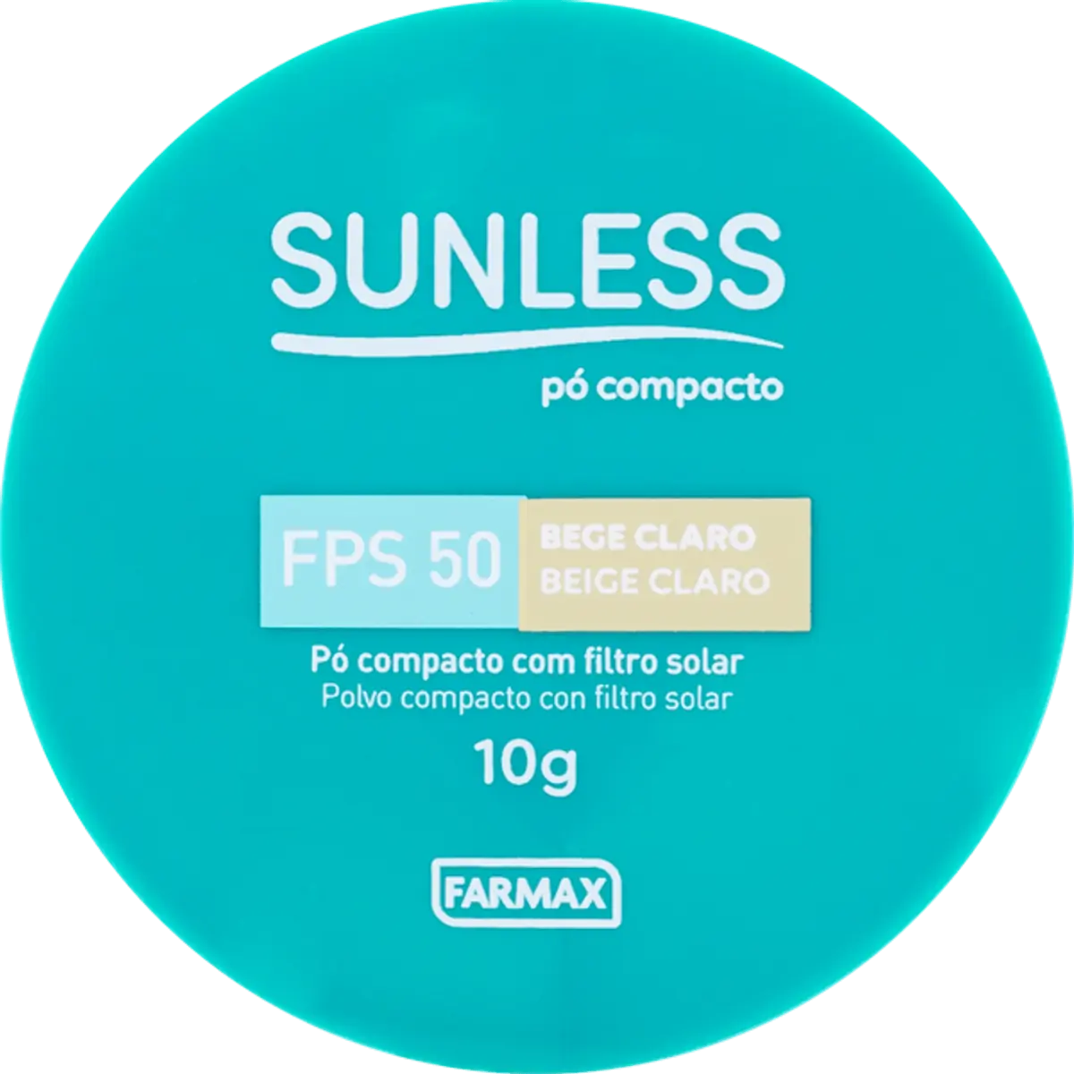 Pó Compacto Efeito Matte Fps 50 Bege Claro Sunless 10g