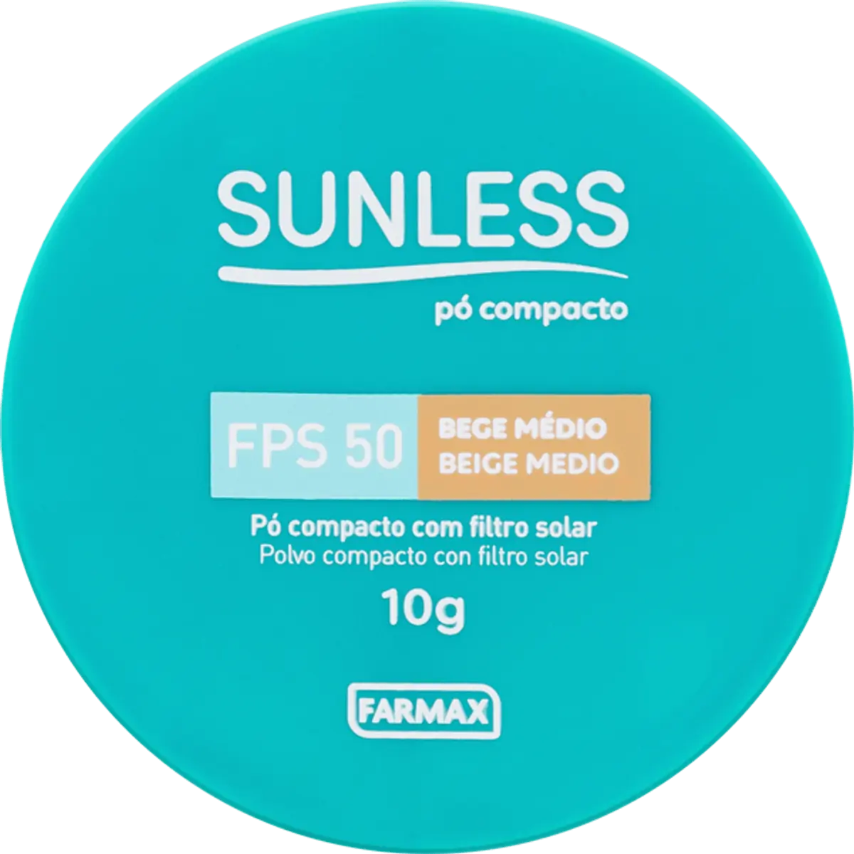 Pó Compacto Efeito Matte Fps 50 Bege Médio Sunless 10g