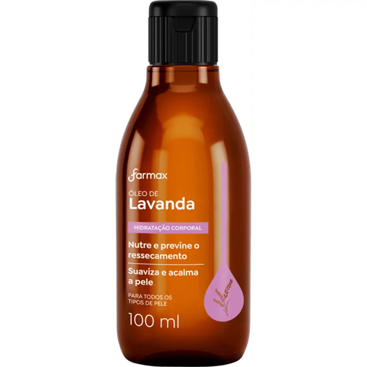 óleo Corporal De Lavanda Farmax Frasco 100ml