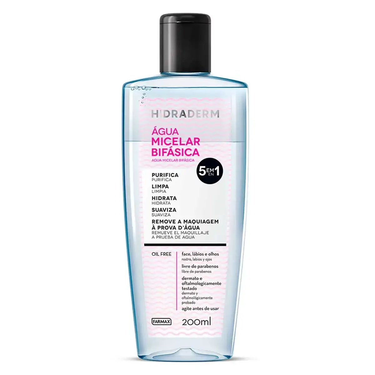 Agua Micelar Hidraderm 200ml Bifasica E 60312