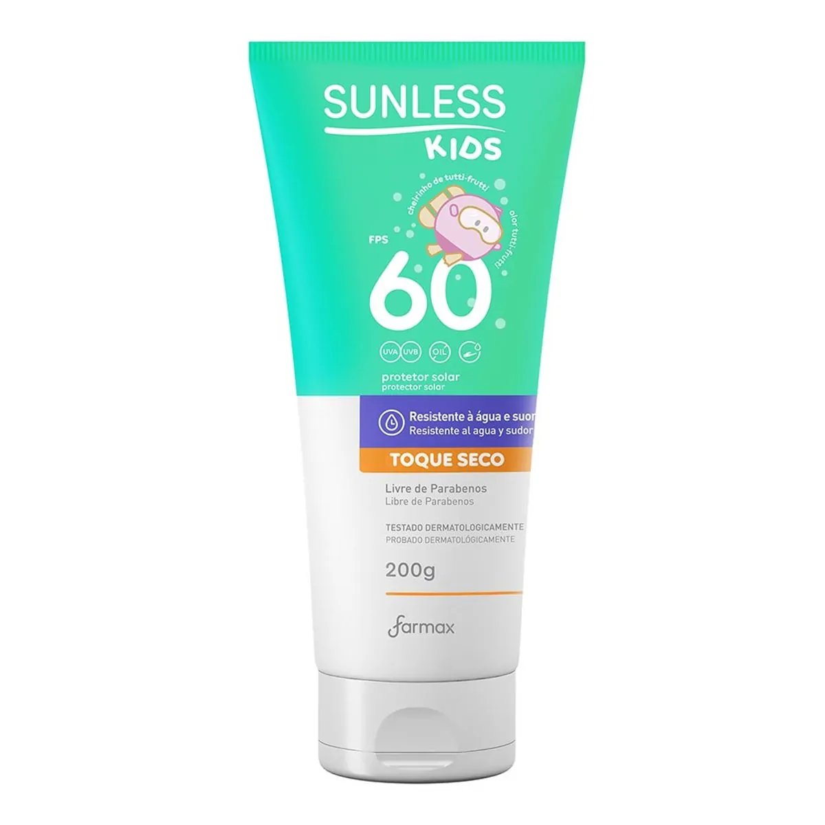 Prot Solar Sunless Kids Fps60 Toque Seco 200g