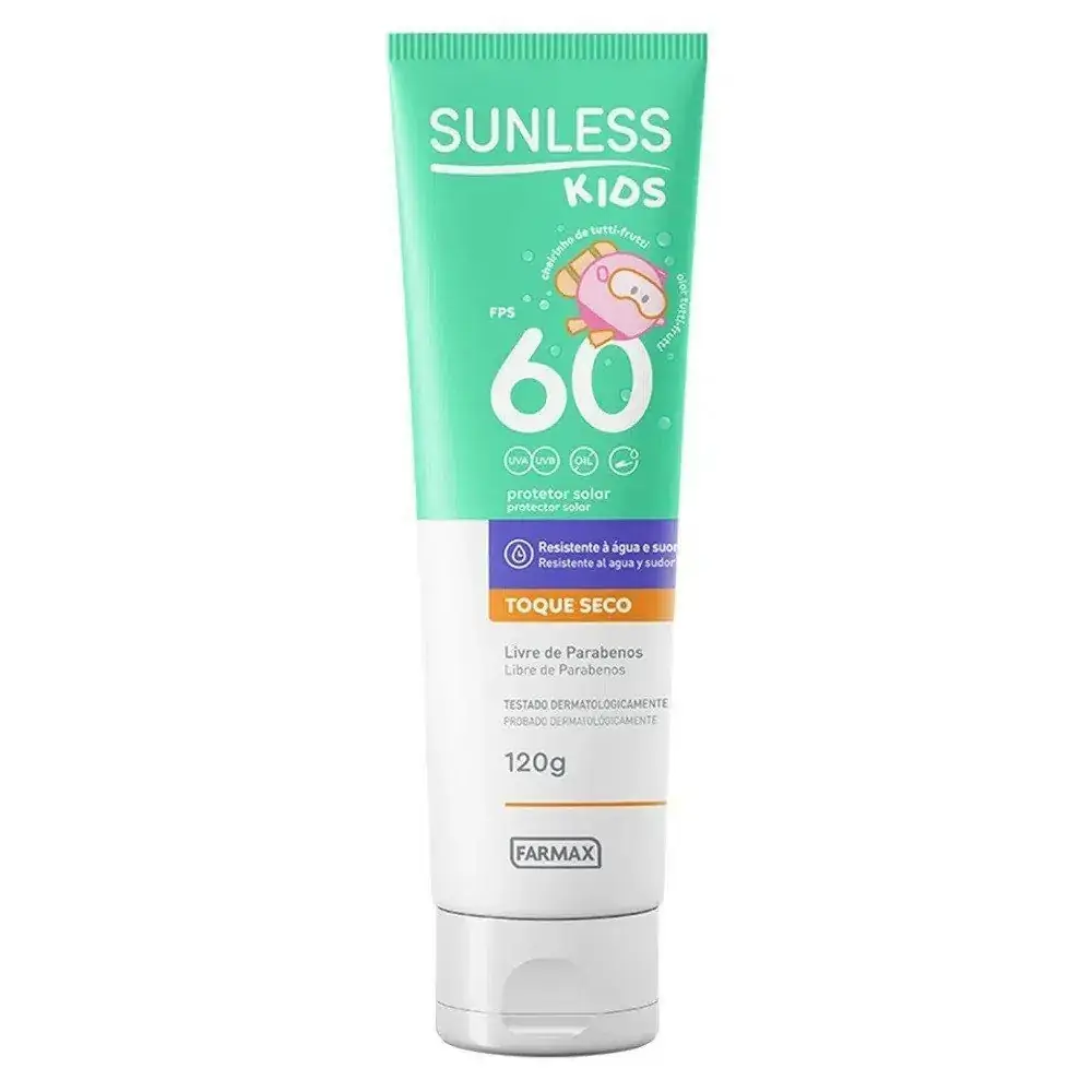Kit Protetor Solar Infantil Sunless Kids FPS60 120g + Copo