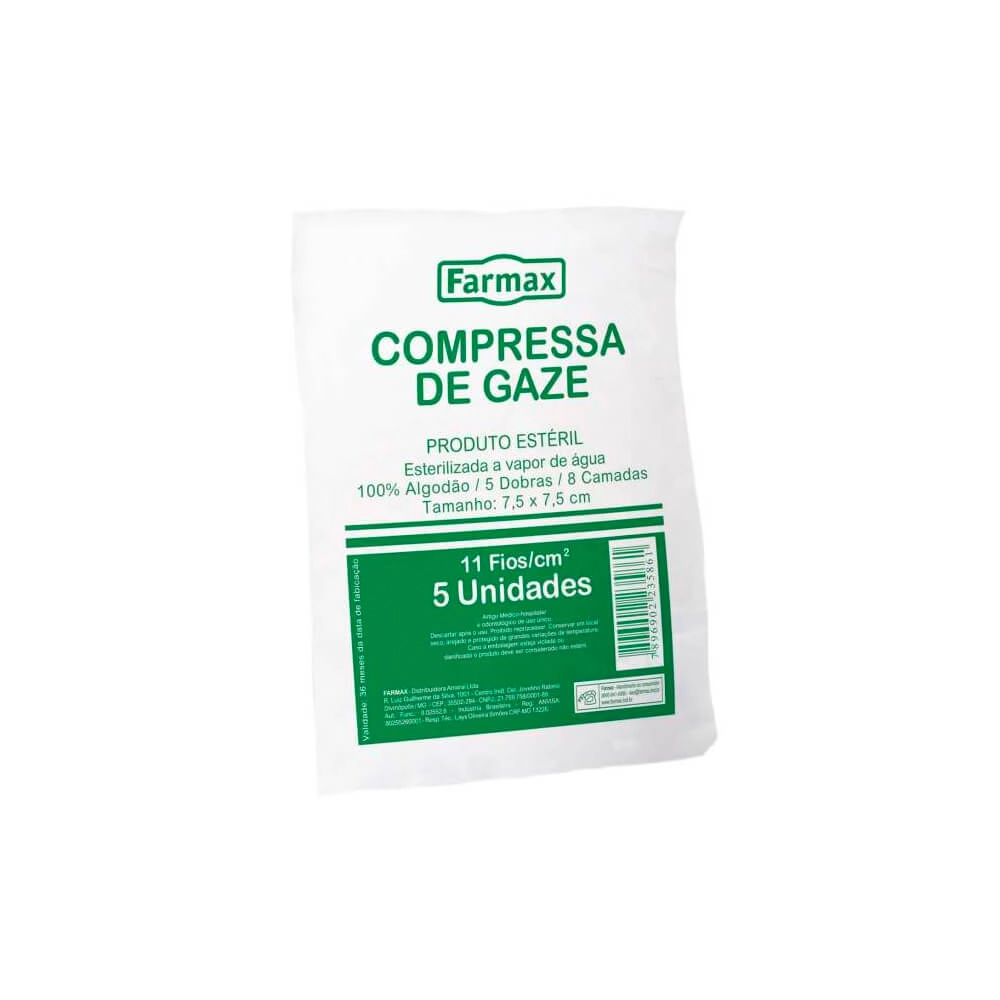Compressa 7,5x7,5 C/ 5 Un Es