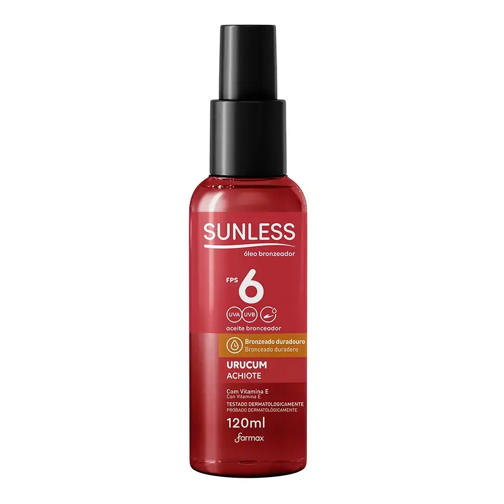 Oleo Bronzeador Sunless Urucum FPS06 120ml