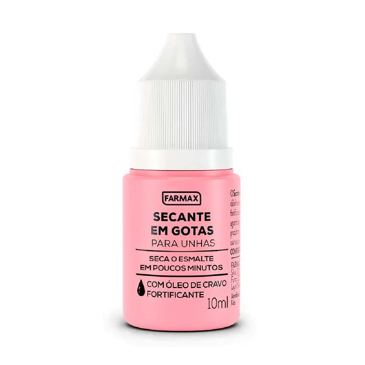 Secante De Esmalte Gotas Para Unhas Farmax Frasco 10ml