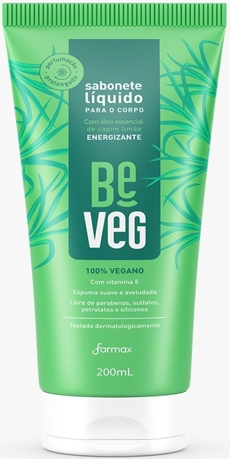 Sabonete Líquido Corporal Energizante Beveg Bisnaga 200ml