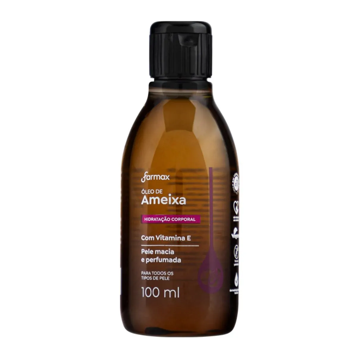 óleo Corporal De Ameixa Farmax Frasco 100ml