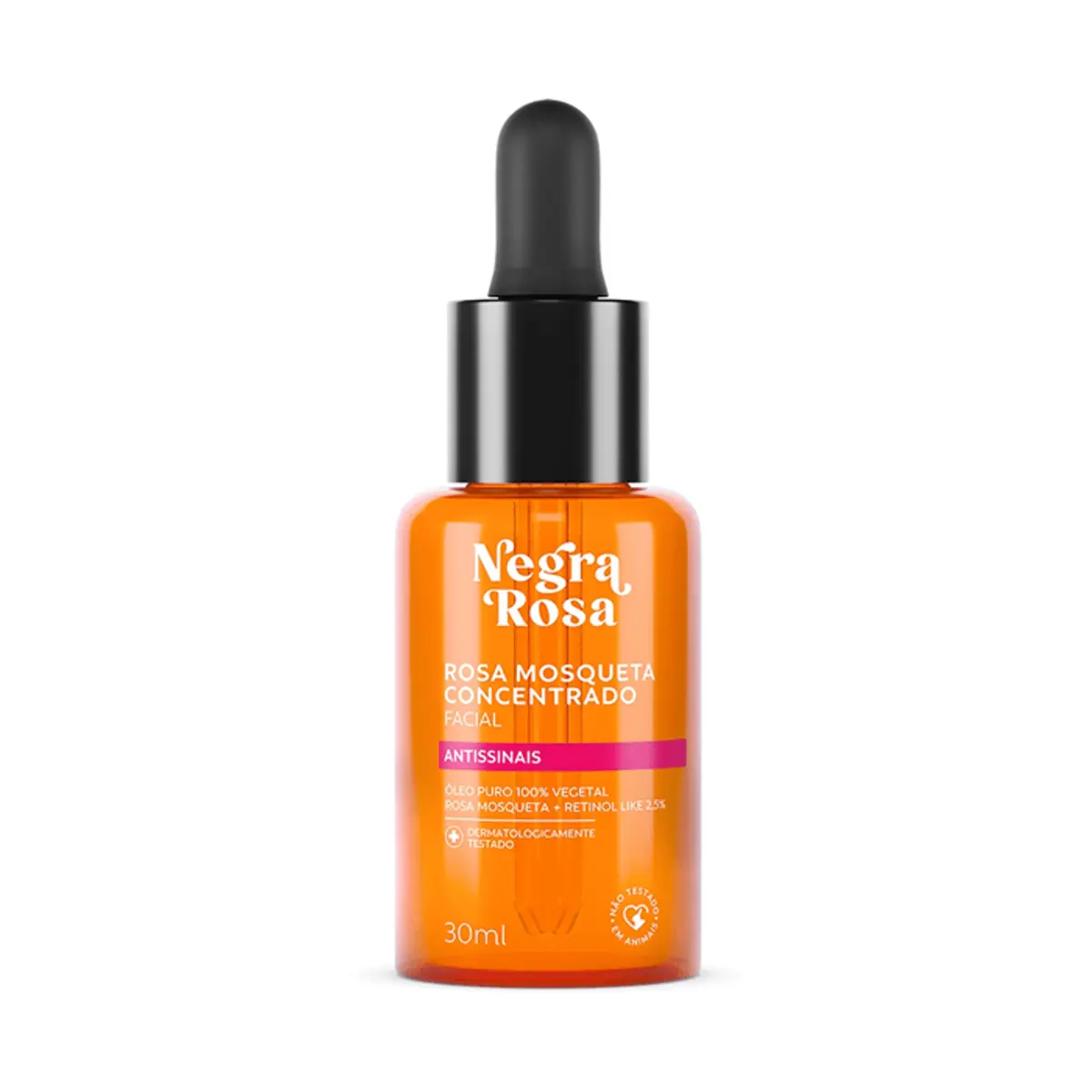 óleo De Rosa Mosqueta Antissinais Negra Rosa Caixa 30g