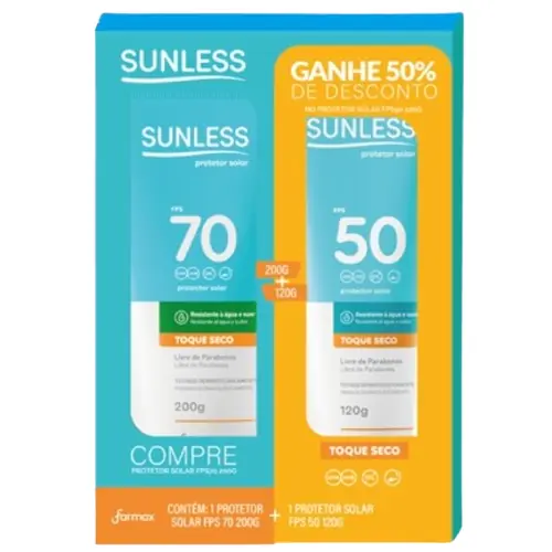 Sunless Kit Protetor Solar Fps70 200ml Fpss50 120ml