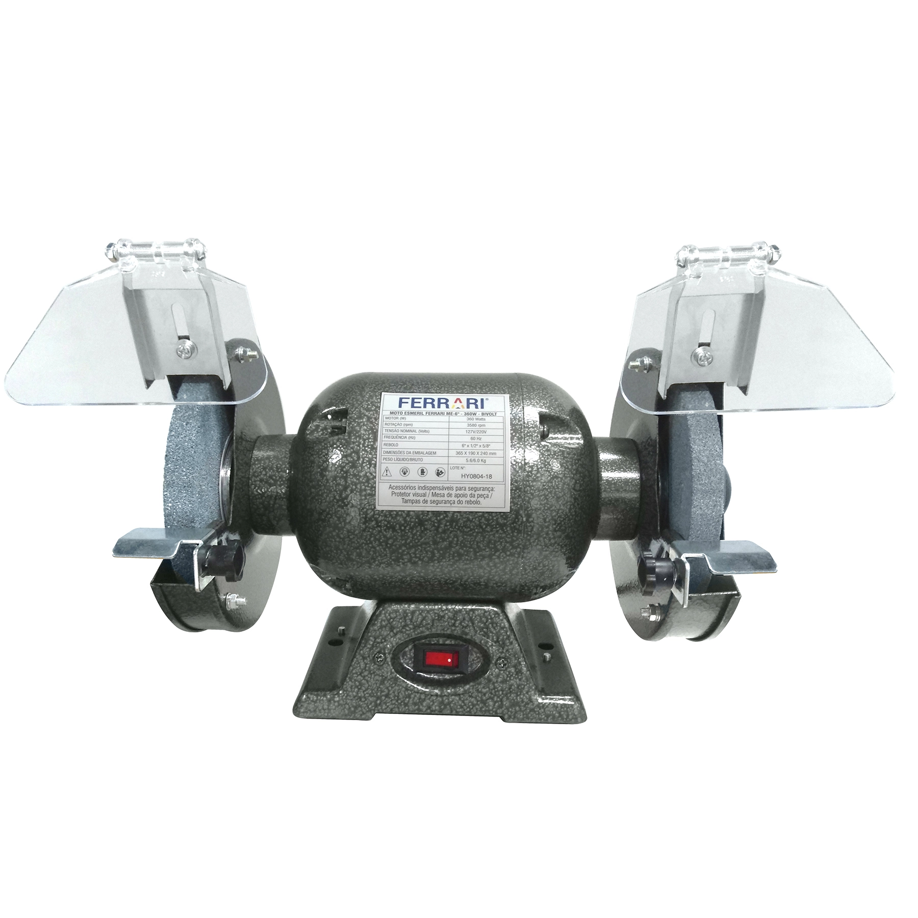 Moto Esmeril 6" 360W ME6 Bivolt Ferrari