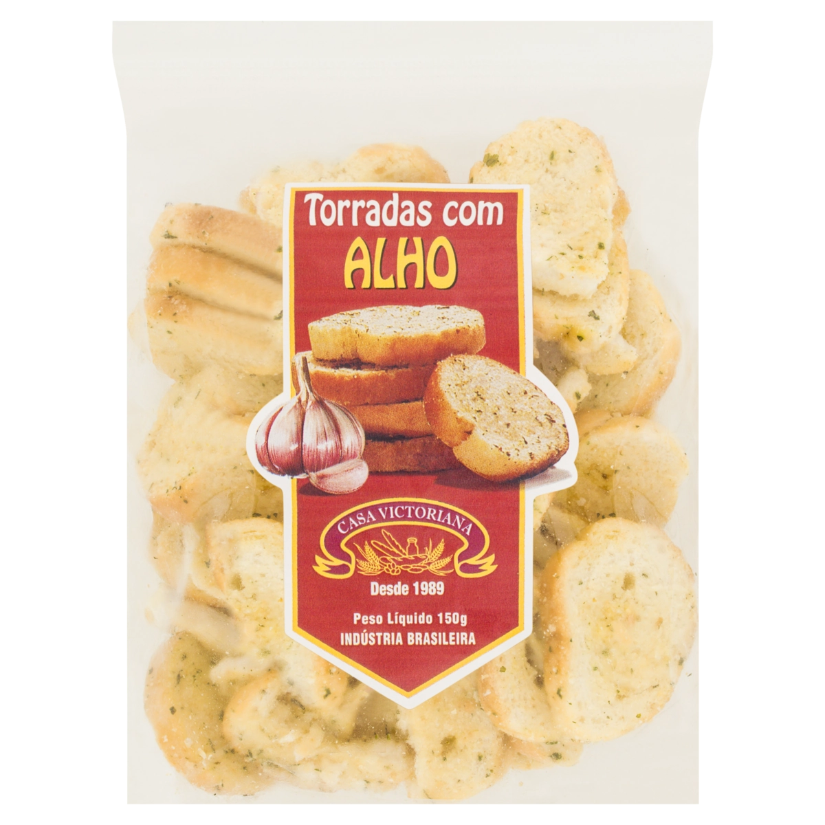 Torrada Alho Casa Victoriana Pacote 150g