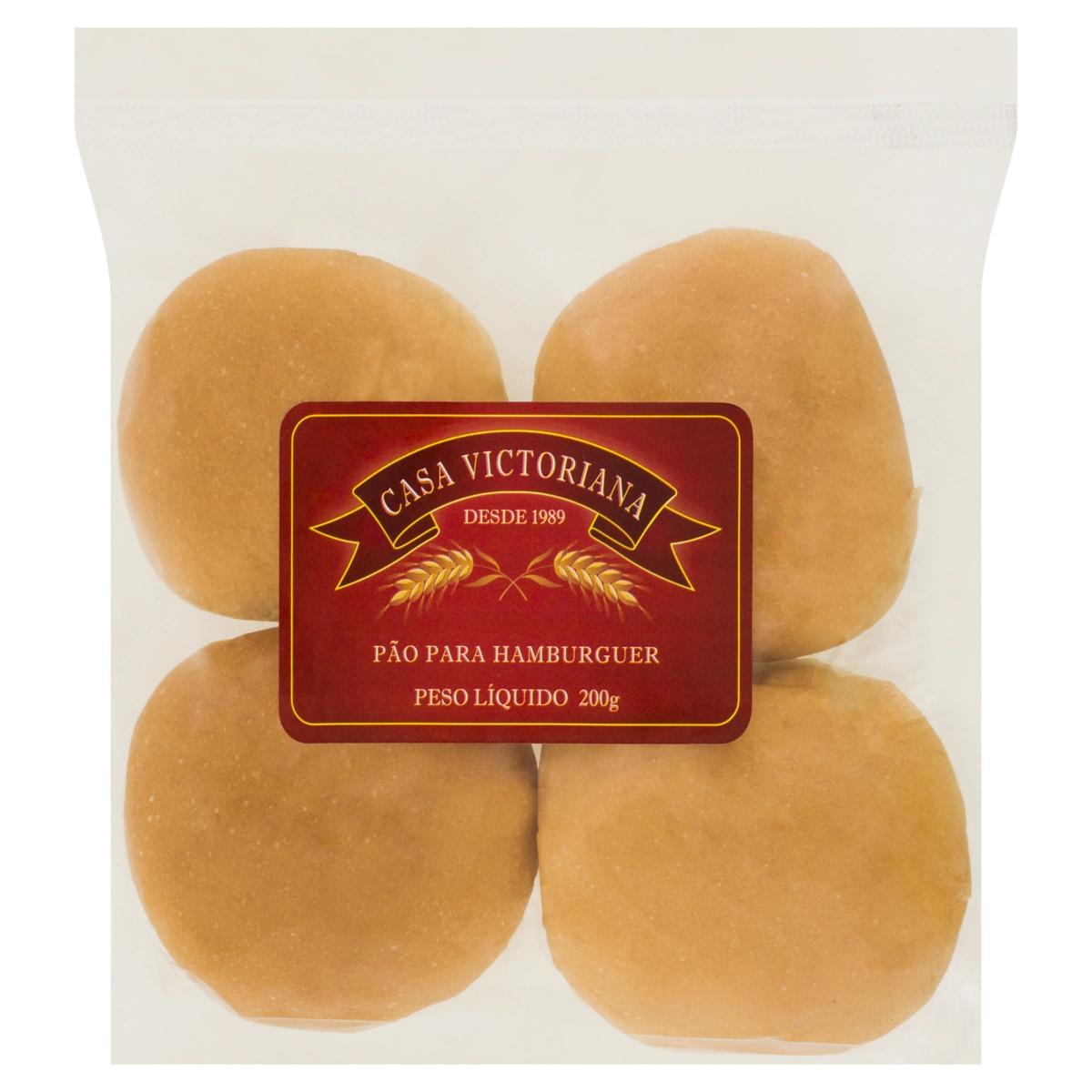 Pão para Hambúrguer Casa Victoriana Pacote 200g