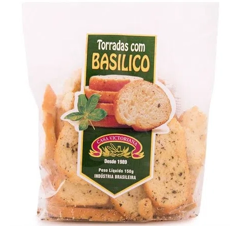 Torrada com Basilico CASA VICTORIANA 150g