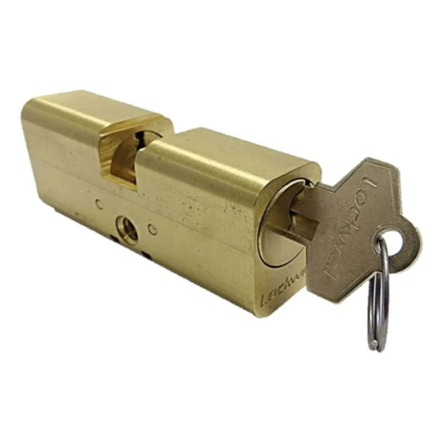 Cilindro Para Fechadura 20x30 Latão Polido 110mm Dourado Lockwell