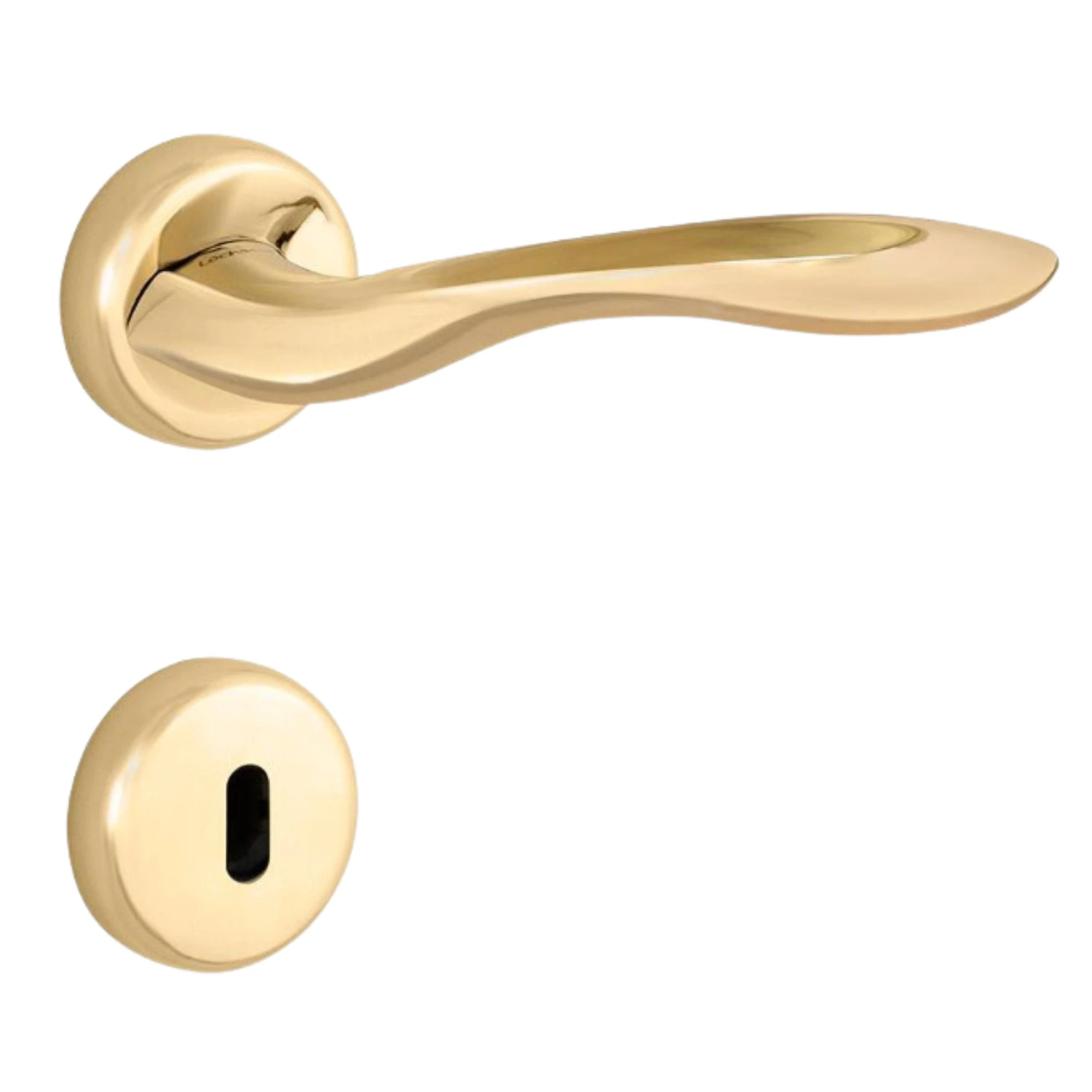 Fechadura Conceito Aero Interna 55mm Latão Acetinado Lockwell