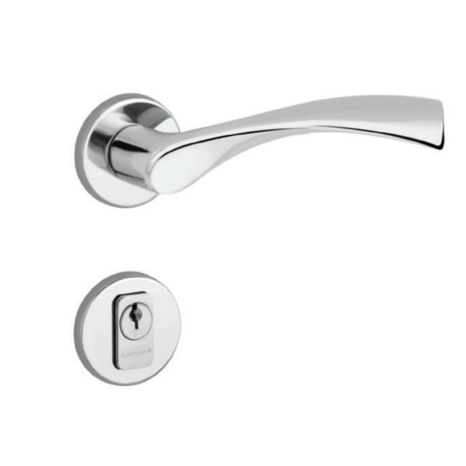Fechadura Light Emma Externa 55mm Cromada Lockwell