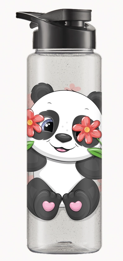 Garrafa Squeeze Sport Panda Glitter 750ml 1123 Bandeirante