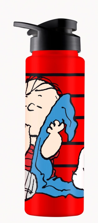 Garrafa Squezze Sport Lino Snoopy Vermelho 750ml 1164 Bandeirante