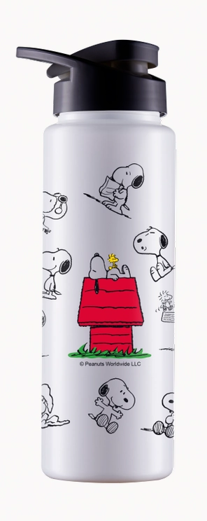 Garrafa Squeeze Sport Snoopys Branco 750ml 1165 Bandeirante