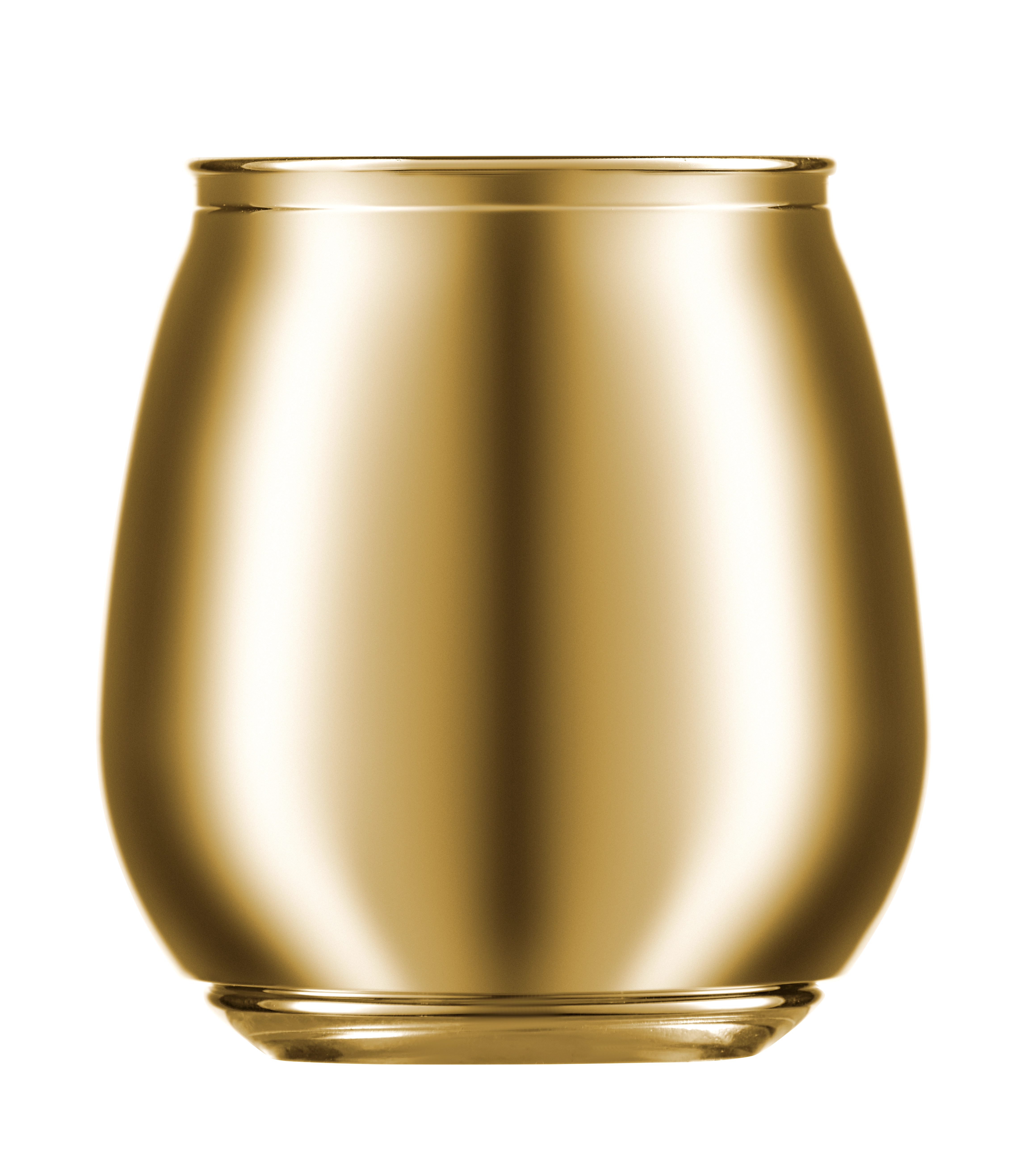 Porta Pincel Maquiagem Metalizado Dourado 400ml 1720 Bandeirante
