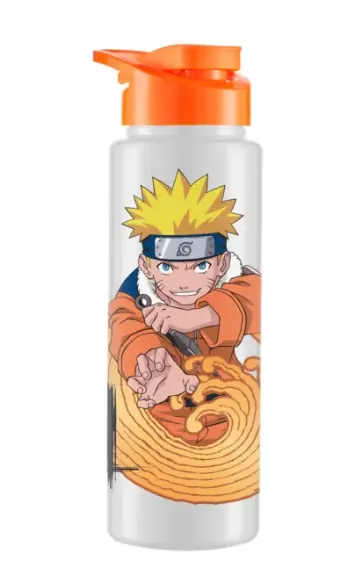 Garrafa Squeeze Sport Naruto Branco 750ml 1771 Bandeirante