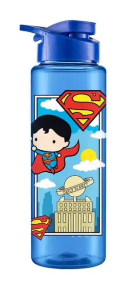 Garrafa Squeeze Sport Superman Funk Azul 750ml 1795 Bandeirante