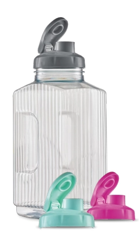 Garrafa Plast P/ Agua 1,7l C/t Transp