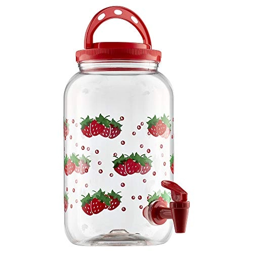 Pote Plastico Torneira 3.6lt Morango