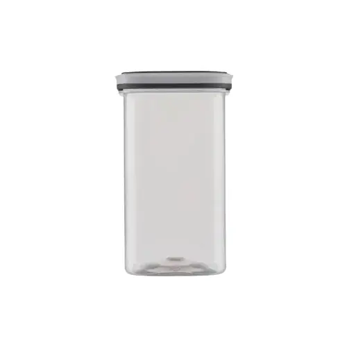 Pote Org 1,5l Quadrado C/tampa Preta