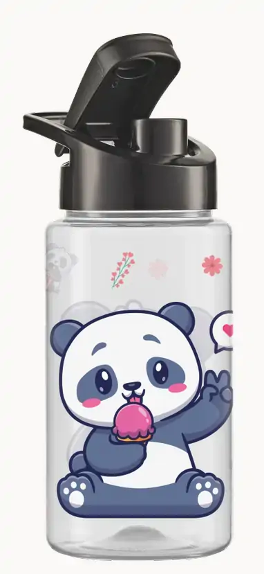 Garrafa Squeezze Kids Panda Tie Dye 500ml 3221 Bandeirante