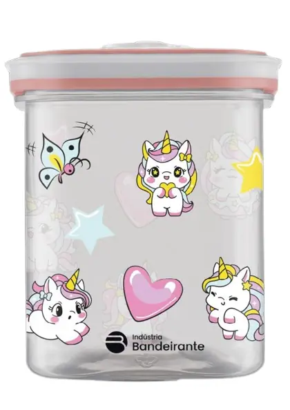 Pote Organizador Quadrado 5000ml Unicornio