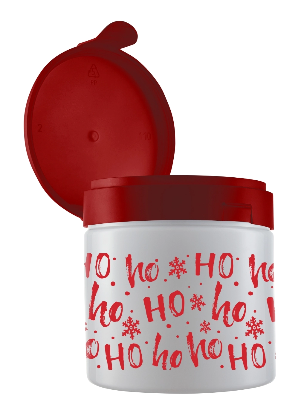 Pote Pet Bandeirante 1l Branco Ho Ho Ho