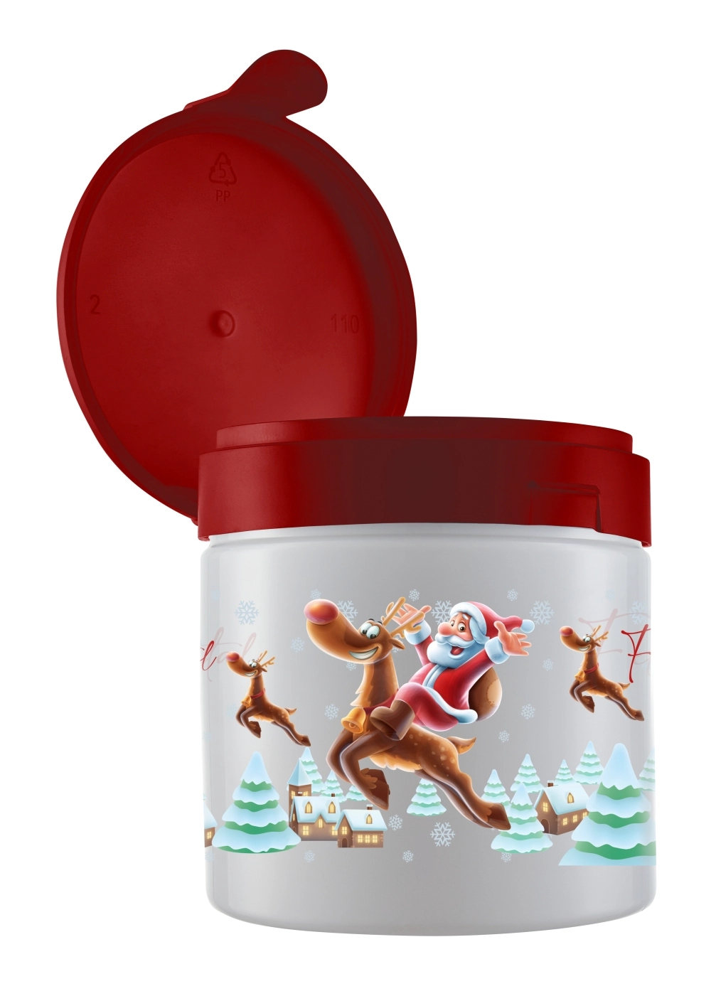Pote Pet Bandeirante 1l Papai Noel